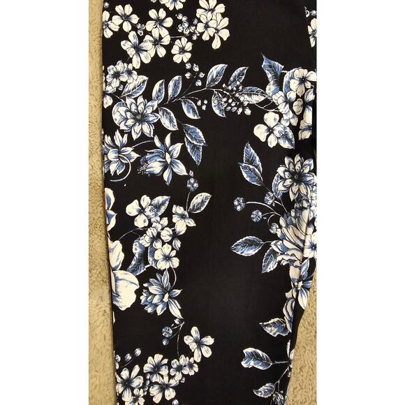 Joseph Ribkoff Floral Pants, Pull on, Blue White, Ankle, New, Womens Sz 6 - Picture 6 of 11